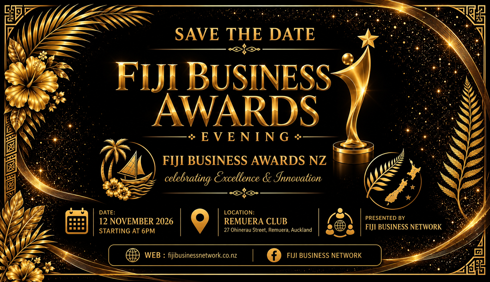 Fiji Business Awards Evening event poster